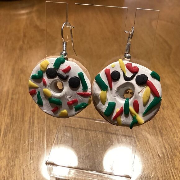 Who Needs Doughnuts?  Pierced Earrings - Picture 1 of 5
